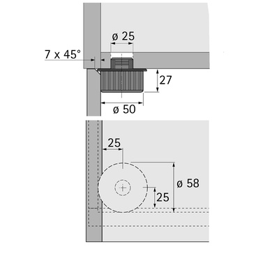 EURO FESTEBLOKK RUND ART.73510
